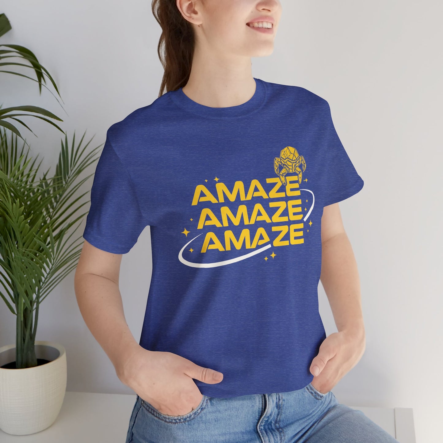 Amaze Amaze Amaze T Shirt Funny Sci Fi Humor Shirt Minimal Quote Tee Nerd Graphic Unisex