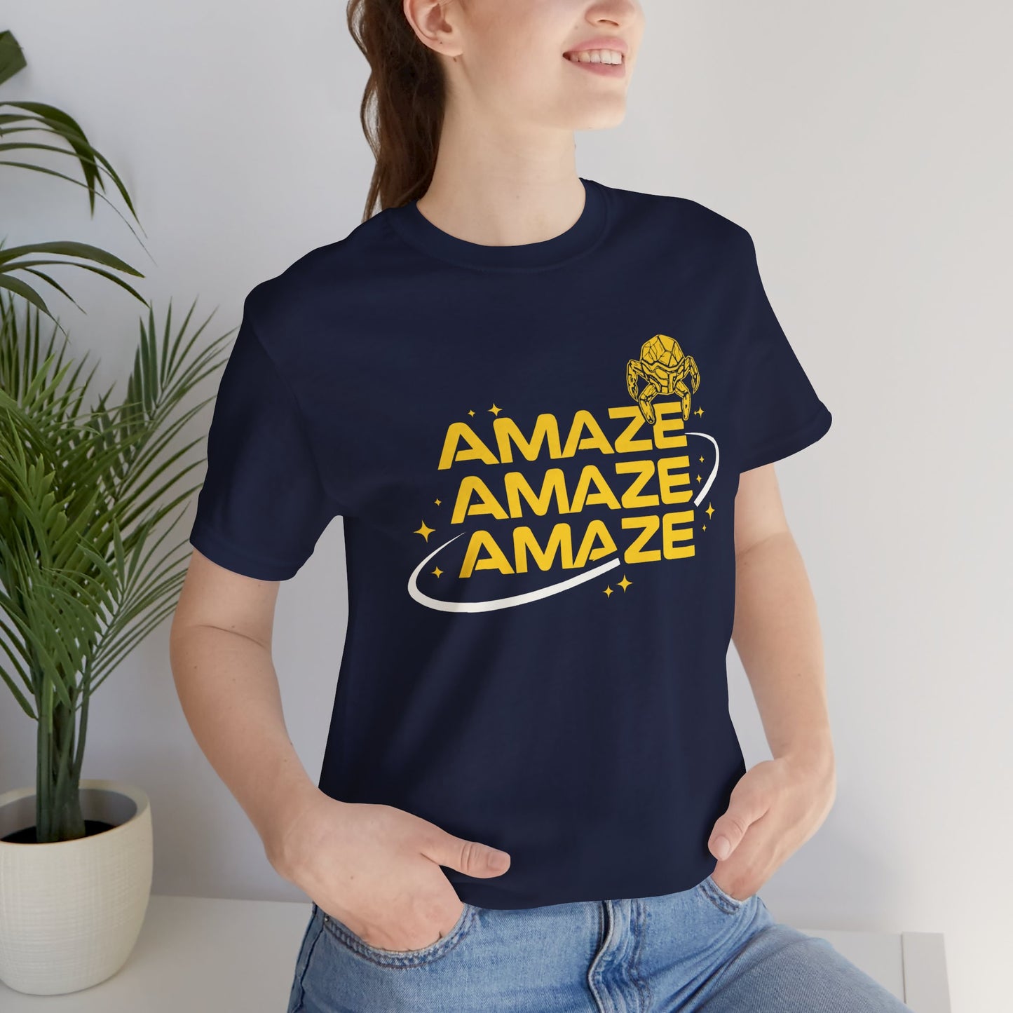 Amaze Amaze Amaze T Shirt Funny Sci Fi Humor Shirt Minimal Quote Tee Nerd Graphic Unisex