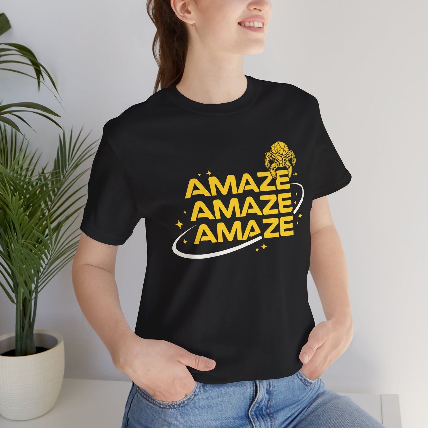 Amaze Amaze Amaze T Shirt Funny Sci Fi Humor Shirt Minimal Quote Tee Nerd Graphic Unisex