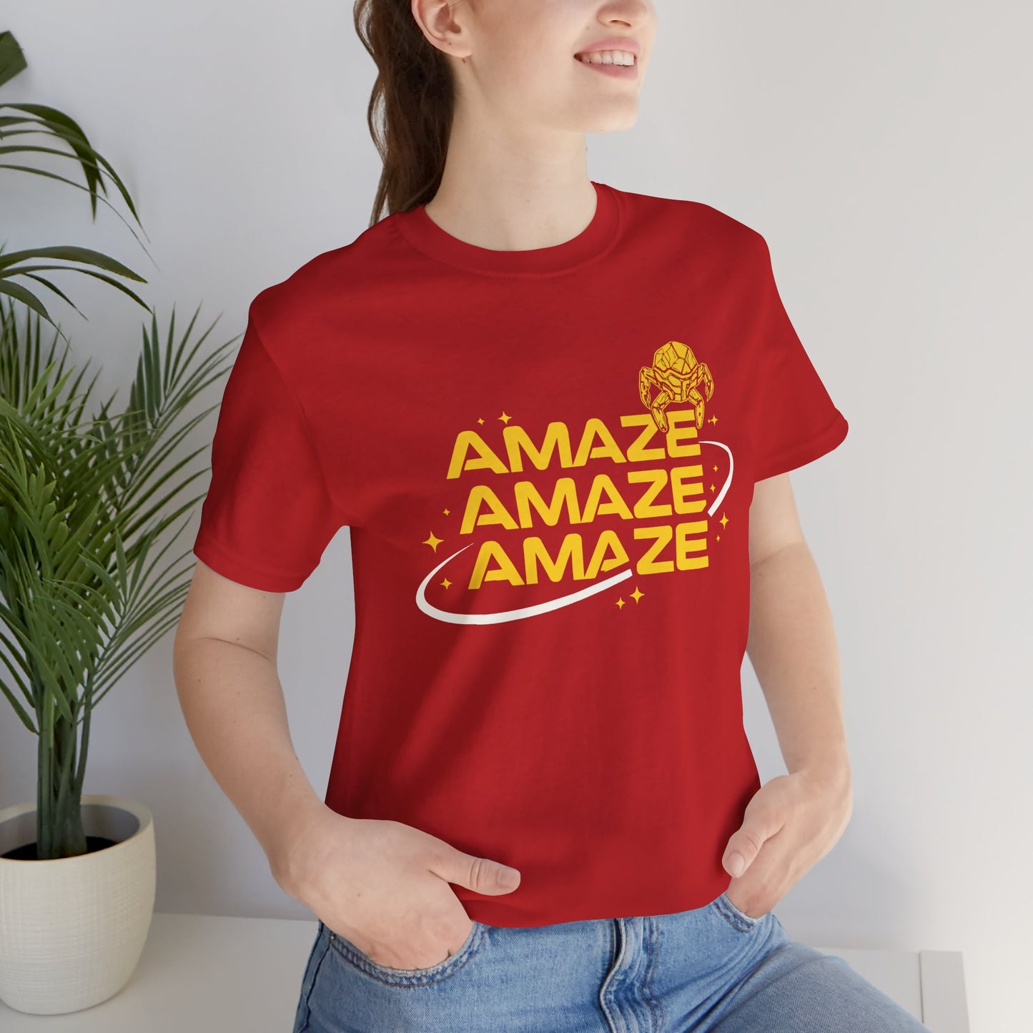 Amaze Amaze Amaze T Shirt Funny Sci Fi Humor Shirt Minimal Quote Tee Nerd Graphic Unisex